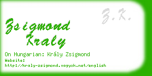 zsigmond kraly business card